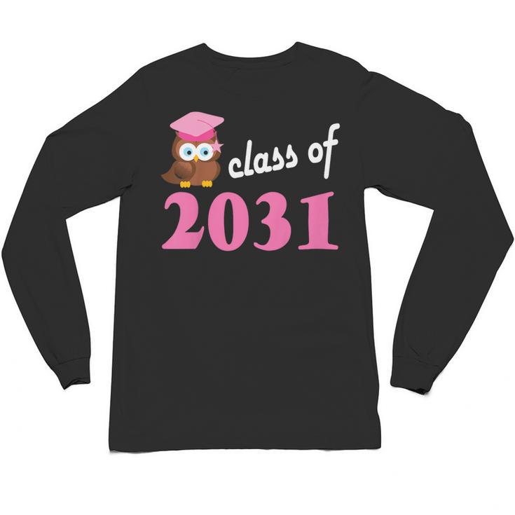 Kids Class Of 2031 Back To School Graduation T-Shirt Unisex Long Sleeve T-Shirt