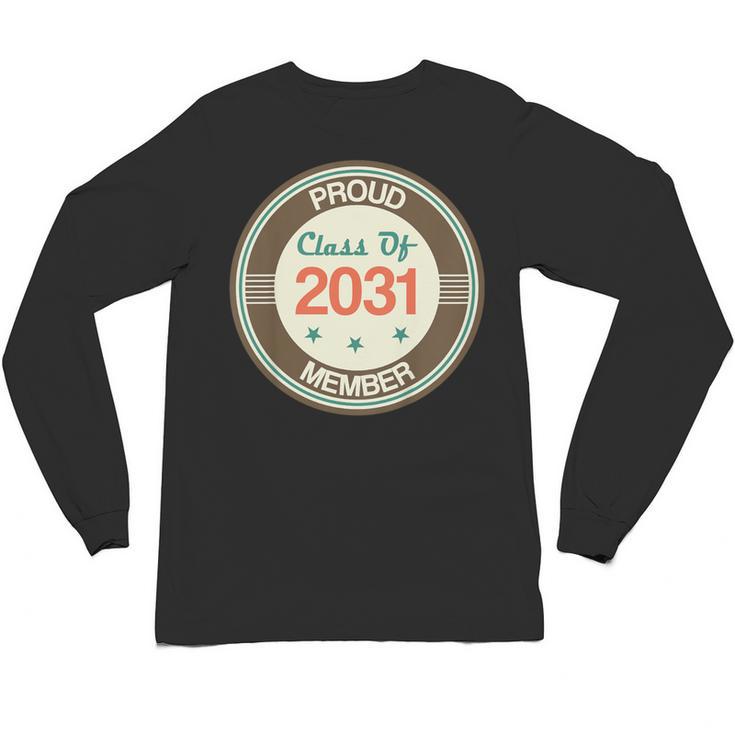 Kids Class Of 2031 Shirt Back To School Future Graduation Unisex Long Sleeve T-Shirt