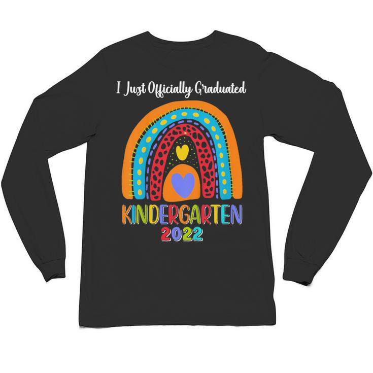 Kids I Officially Graduated Kindergarten Graduation Class Of 2022 Unisex Long Sleeve T-Shirt