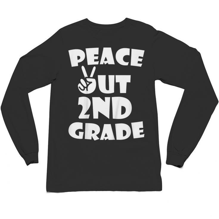 Kids Peace Out 2ND Grade For Graduation Unisex Long Sleeve T-Shirt