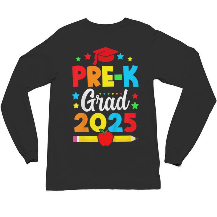 Kids Pre-K Grad 2025 Preschool Graduation 2025 Unisex Long Sleeve T-Shirt
