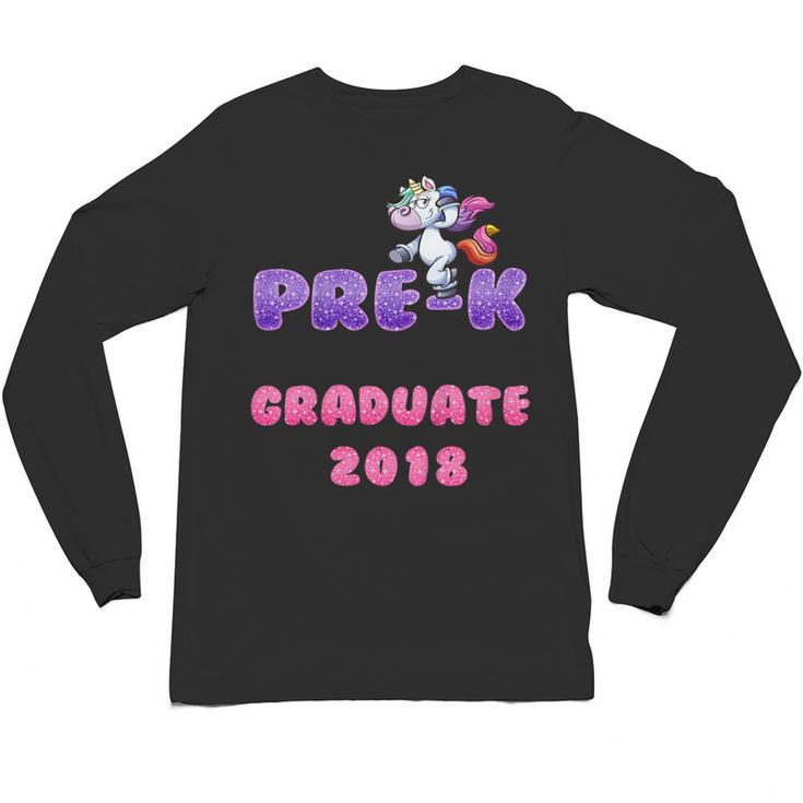 Kids Kids Pre-K PreSchool Unicorn Graduation T Shirt Unisex Long Sleeve T-Shirt