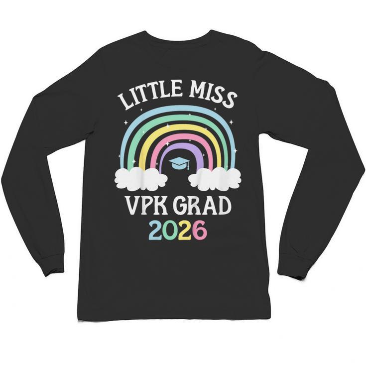 Kids VPK Graduation 2026 Rainbow VPK Grad Unisex Long Sleeve T-Shirt