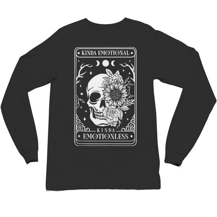 Kinda Emotional Kinda Emotionless Tarot Card Introvert Unisex Long Sleeve T-Shirt