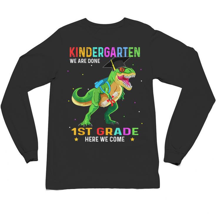 Kindergarten Graduation 1st Here We Come Class 2023 Dinosaur Unisex Long Sleeve T-Shirt