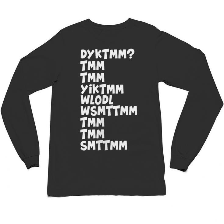 Do You Know The Muffin Man DYKTMM Nostalgia Quote Unisex Long Sleeve T-Shirt