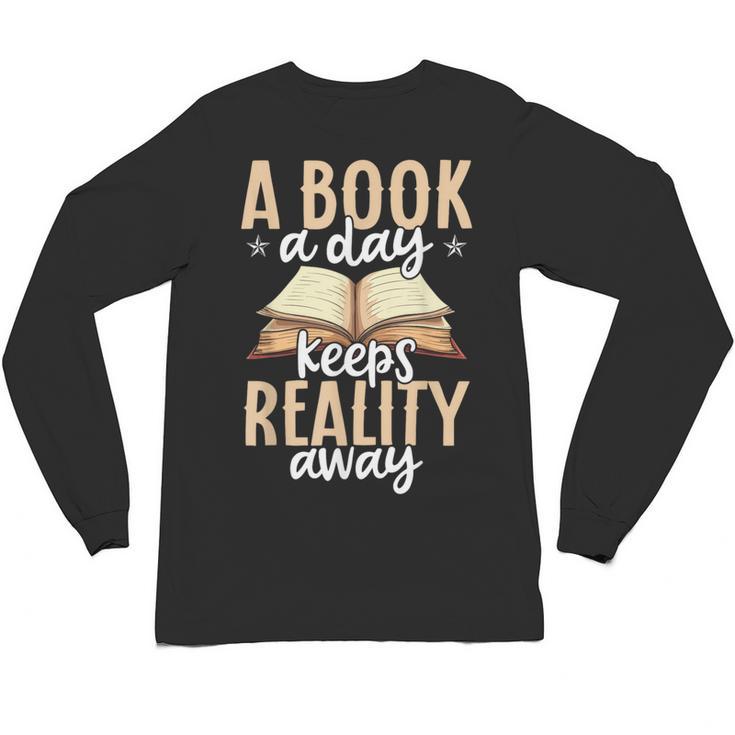 Librarian A Book A Day For Book Lover Reading Library Unisex Long Sleeve T-Shirt