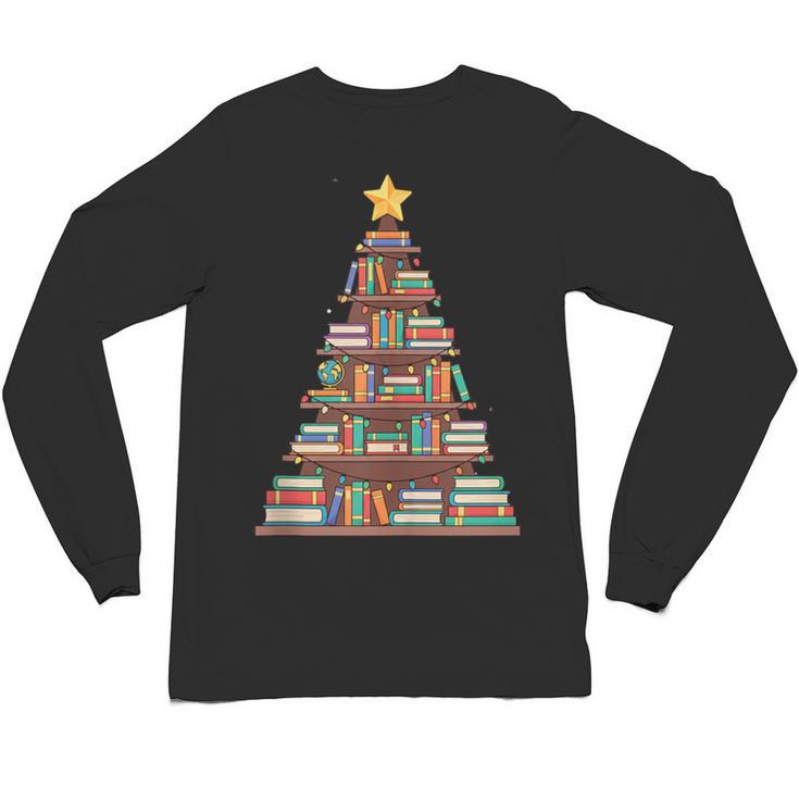 Literary Book Tree Bookish Shelf Art For Avid Readers Unisex Long Sleeve T-Shirt