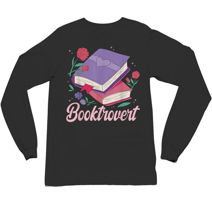 Literary Reading Book Introvert Booktrovert Reading Unisex Long Sleeve T-Shirt