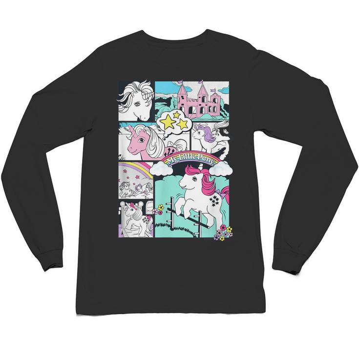 My Little Pony Classic Vintage Rainbow Castle Comic Book Unisex Long Sleeve T-Shirt