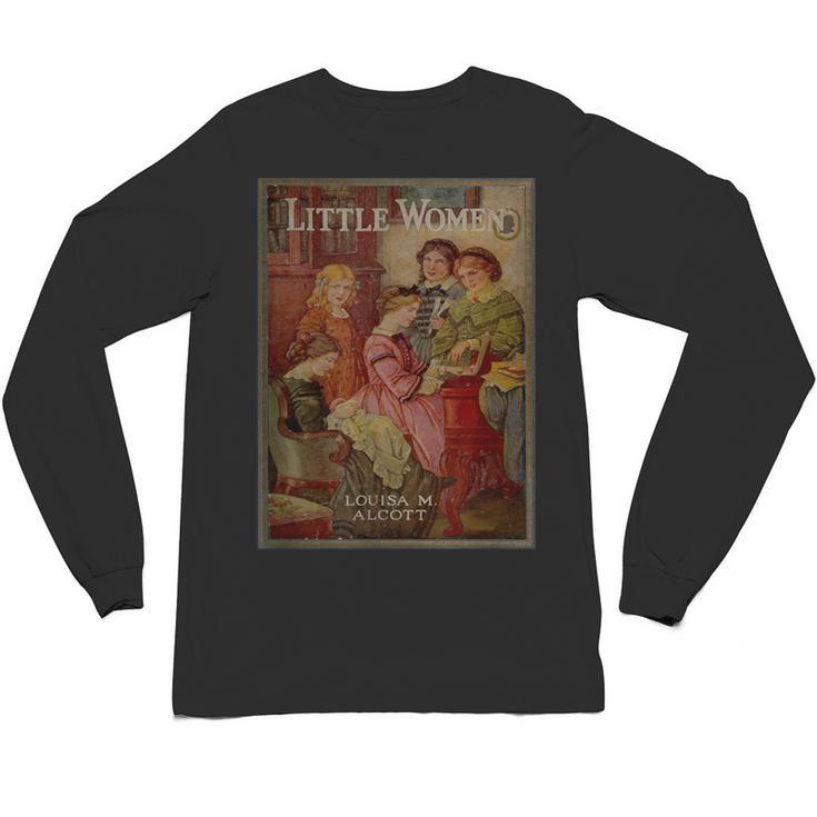 Louisa May Alcott Coming Of Age Novel Little Women Book Cover Small Unisex Long Sleeve T-Shirt