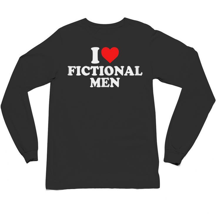 I Love Heart Fictional Men Simple Cute Books Reading Unisex Long Sleeve T-Shirt