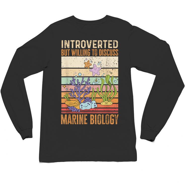 Marine Biology Ocean Introvert Marine Biologist Unisex Long Sleeve T-Shirt