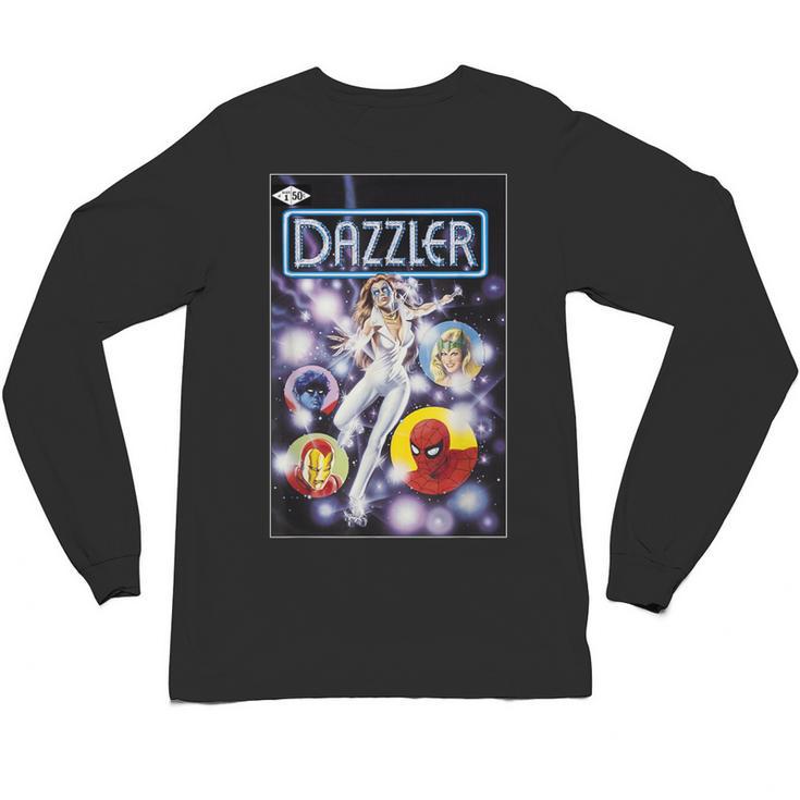 Marvel Universe Classic Dazzler Light Power Comic Book Cover Unisex Long Sleeve T-Shirt