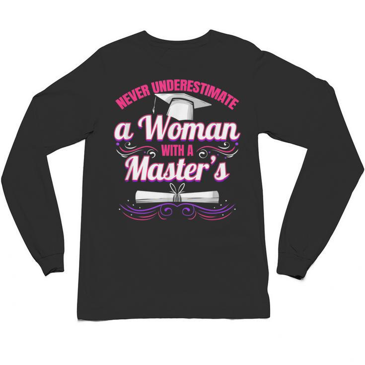 Master University Degree Master Graduation Party Girl Unisex Long Sleeve T-Shirt