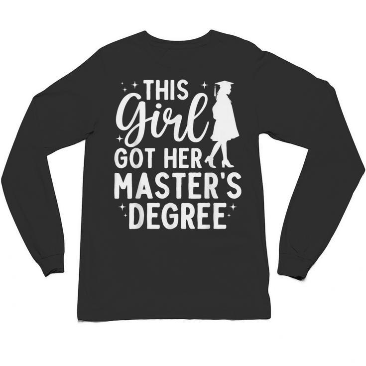 Masters Degree Art For Women Girls Masters Degree Graduation Unisex Long Sleeve T-Shirt