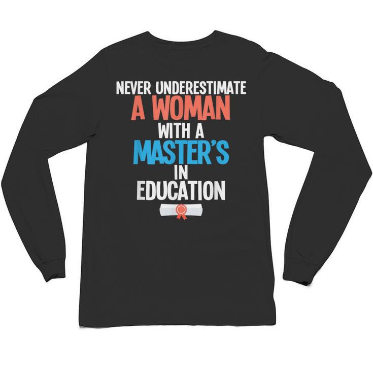Masters In Education Degree Graduation Women MeD Unisex Long Sleeve T-Shirt