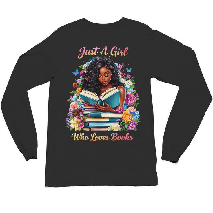 Melanin Book Month Honoring Past Inspiring Pride Unisex Long Sleeve T-Shirt