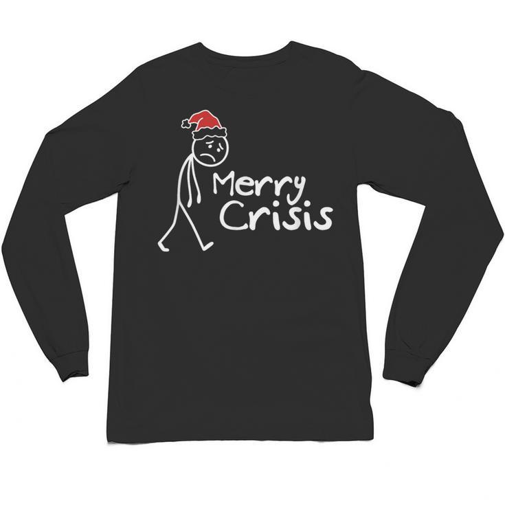 Merry Crisis Christmas Introvert Unisex Long Sleeve T-Shirt