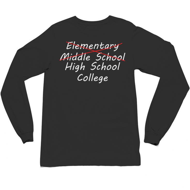 Middle School Graduation For Her 2021 High School Unisex Long Sleeve T-Shirt