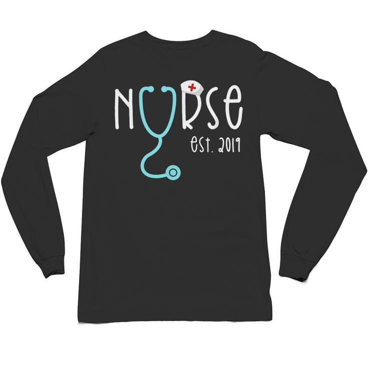 New Nurse Est 2019 T Shirt Graduation RN Women Unisex Long Sleeve T-Shirt