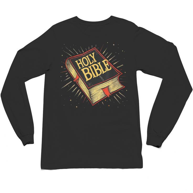Nice Holy Book Costume For Bible Lovers Unisex Long Sleeve T-Shirt