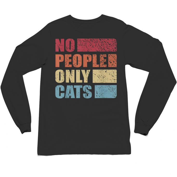 No People Only Cats Introvert Unisex Long Sleeve T-Shirt