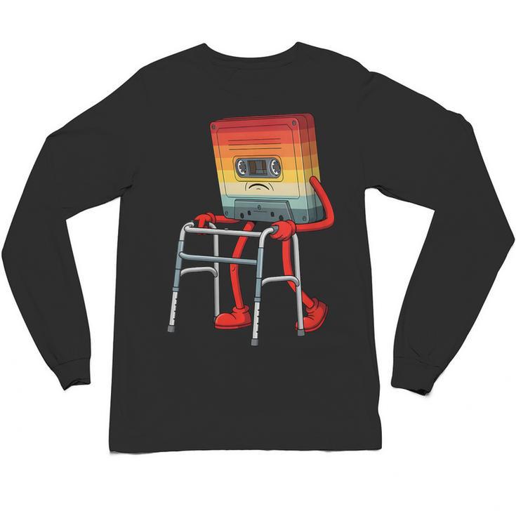 Old Vintage Cassette Tape 70s 80s 80s Outfit Nostalgia Unisex Long Sleeve T-Shirt
