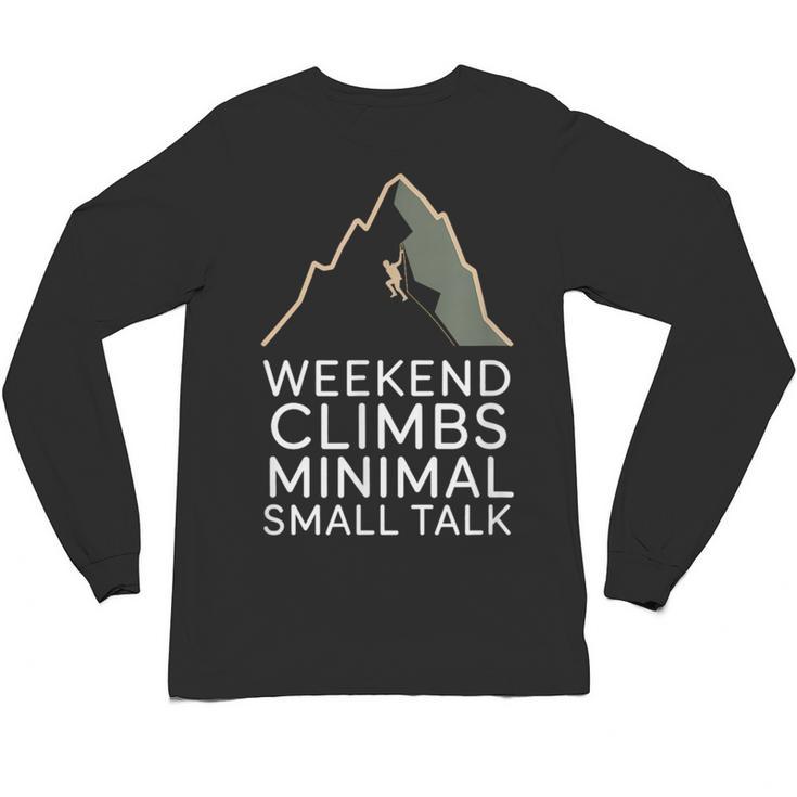 Outdoor Introvert Vibes Weekend Climber Unisex Long Sleeve T-Shirt