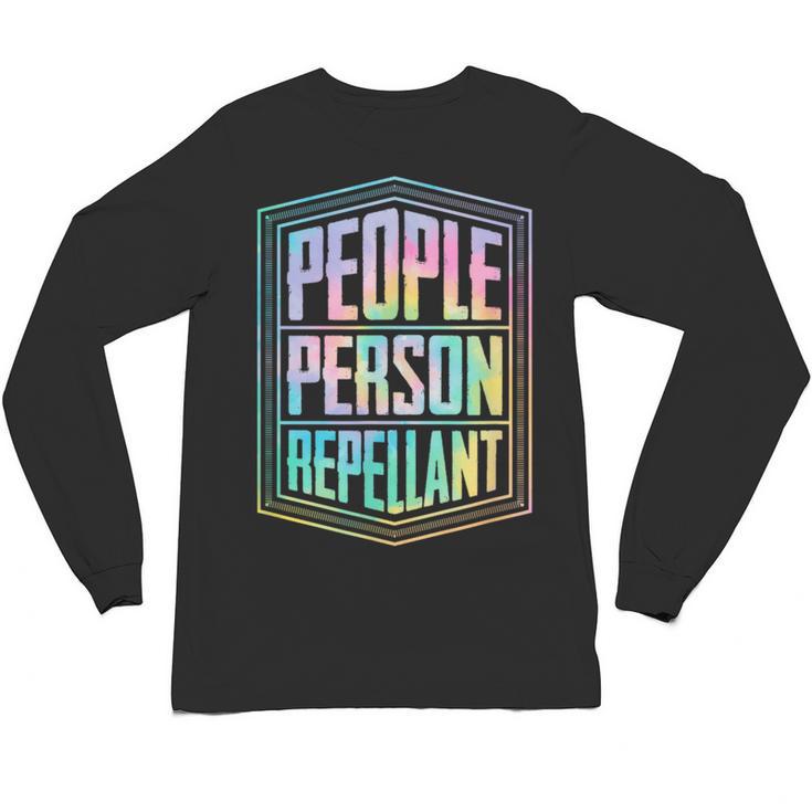 People Person Repellant Antisocial Introvert Unisex Long Sleeve T-Shirt