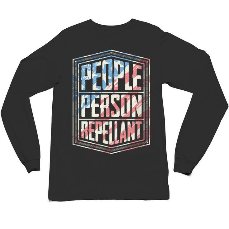 People Person Repellant Introvert Unisex Long Sleeve T-Shirt