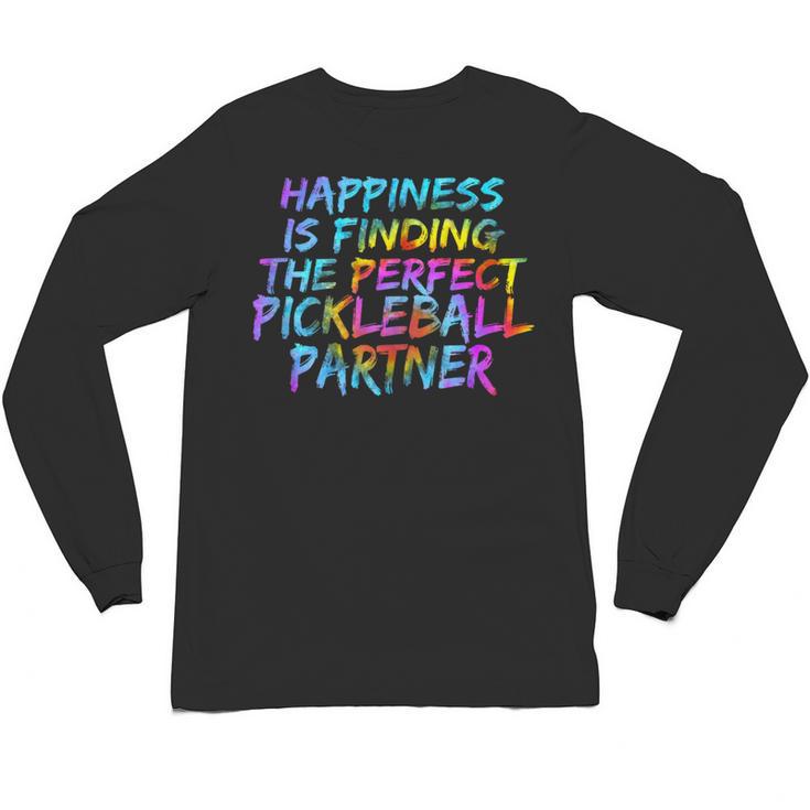Pickleball Saying Introvert Pickleball Game Partner Unisex Long Sleeve T-Shirt