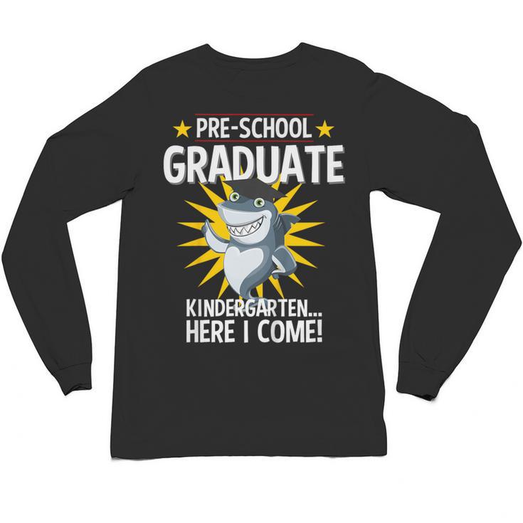 Pre K Graduation Shirts Shark Grad Toddler Unisex Long Sleeve T-Shirt