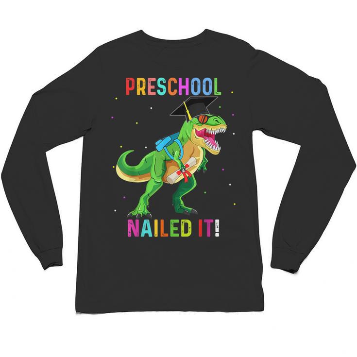 Preschool Graduation Class Of 2022 Graduate Dinosaur Kids Unisex Long Sleeve T-Shirt