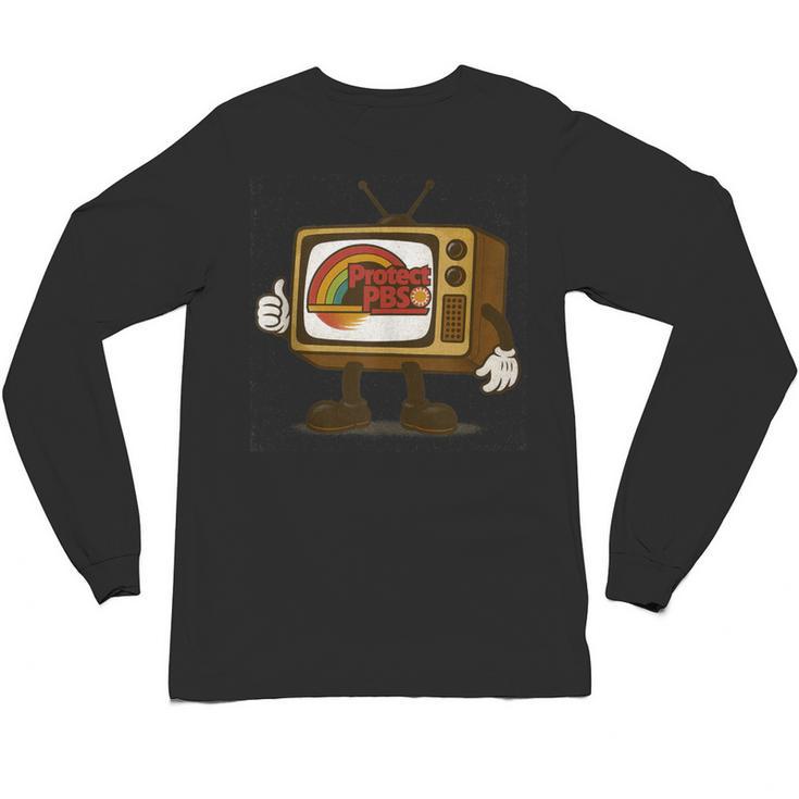 Protect PBS 80s Nostalgia Television Shirt Unisex Long Sleeve T-Shirt