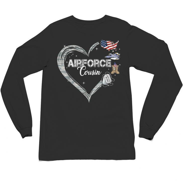 Proud Air Force Cousin Air Force Graduation Cousin USAF Unisex Long Sleeve T-Shirt