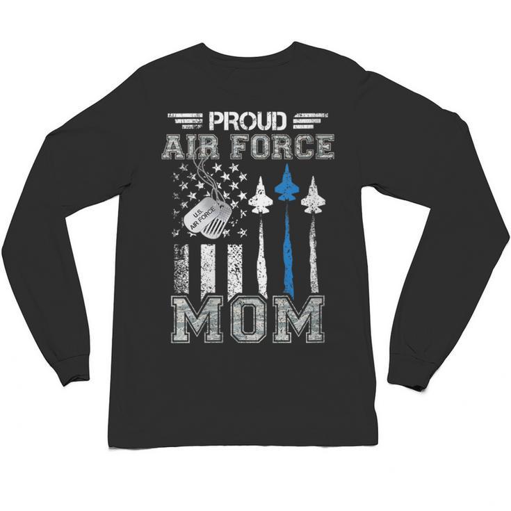 Proud Air Force Mom US Air Force Graduation Mom Unisex Long Sleeve T-Shirt