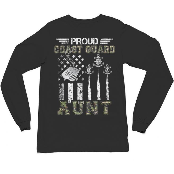 Proud Coast Guard Aunt US Coast Guard Graduation Aunt Unisex Long Sleeve T-Shirt