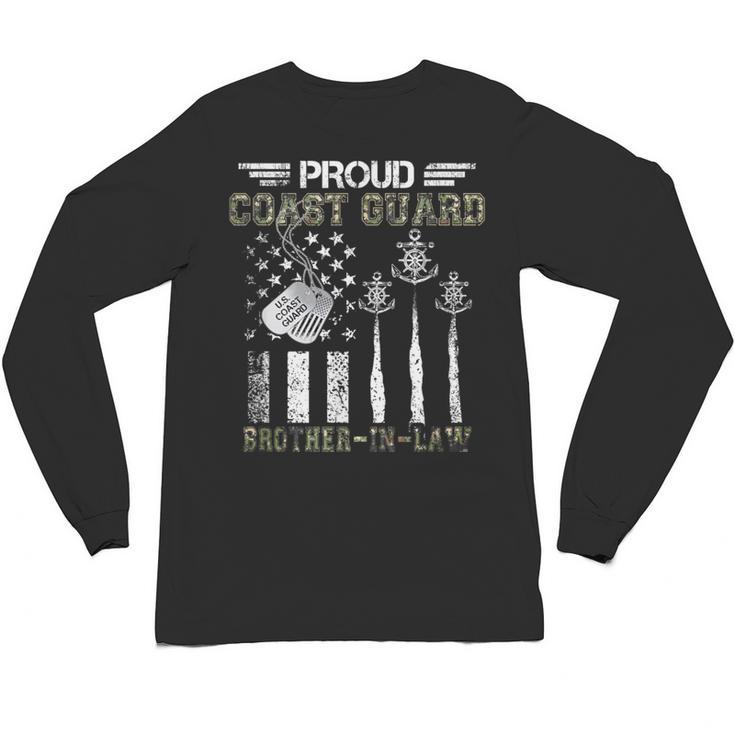 Proud Coast Guard Brother-In-Law US Coast Guard Graduation Unisex Long Sleeve T-Shirt
