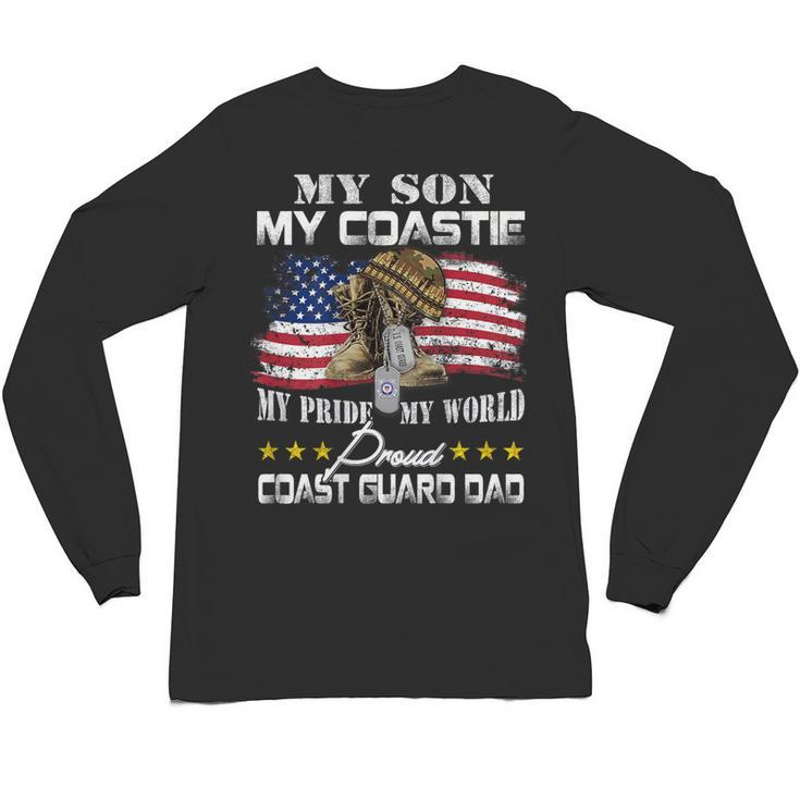 Proud Coast Guard Dad Coast Guard Graduation Dad Unisex Long Sleeve T-Shirt