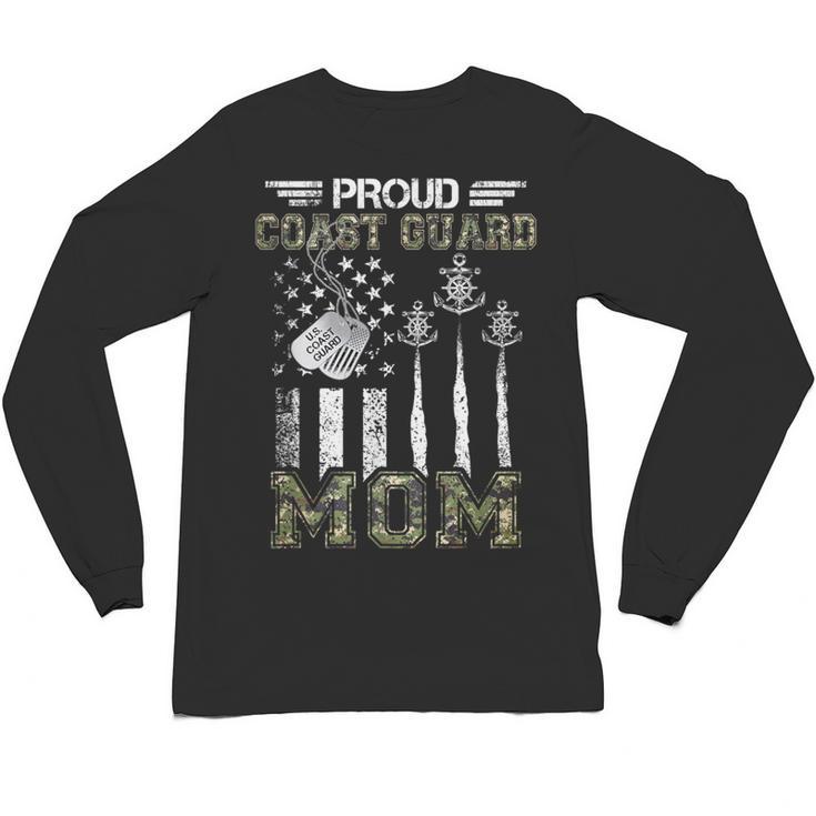 Proud Coast Guard Mom US Coast Guard Graduation Mom Unisex Long Sleeve T-Shirt