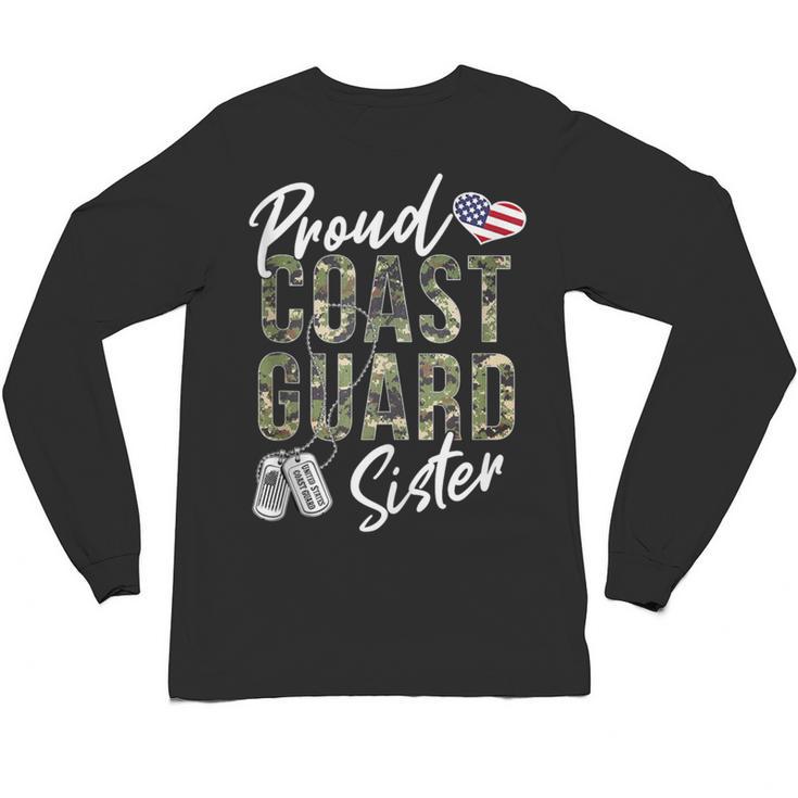 Proud Coast Guard Sister US Coast Guard Graduation Sister Unisex Long Sleeve T-Shirt