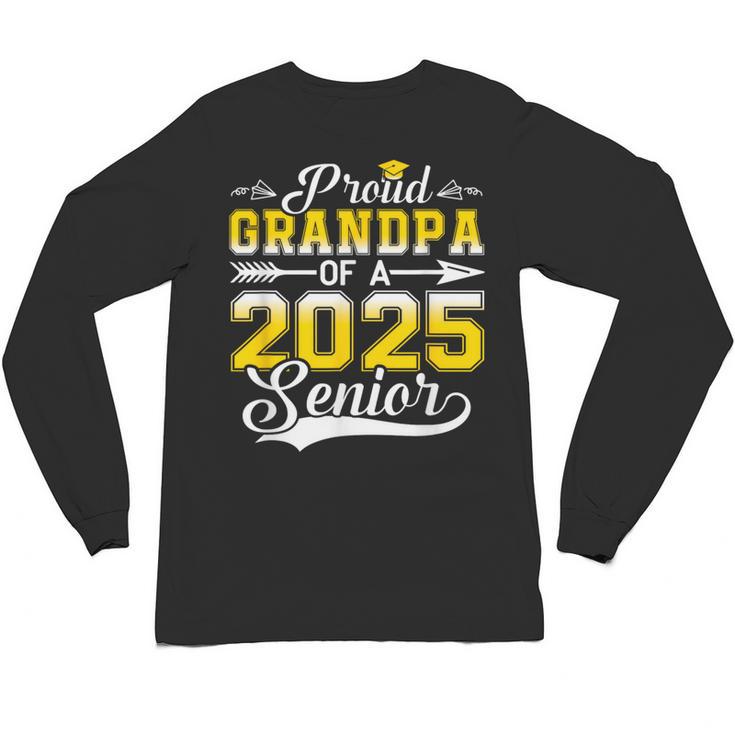 Proud Grandpa Of a 2025 Senior Graduate Graduation Unisex Long Sleeve T-Shirt