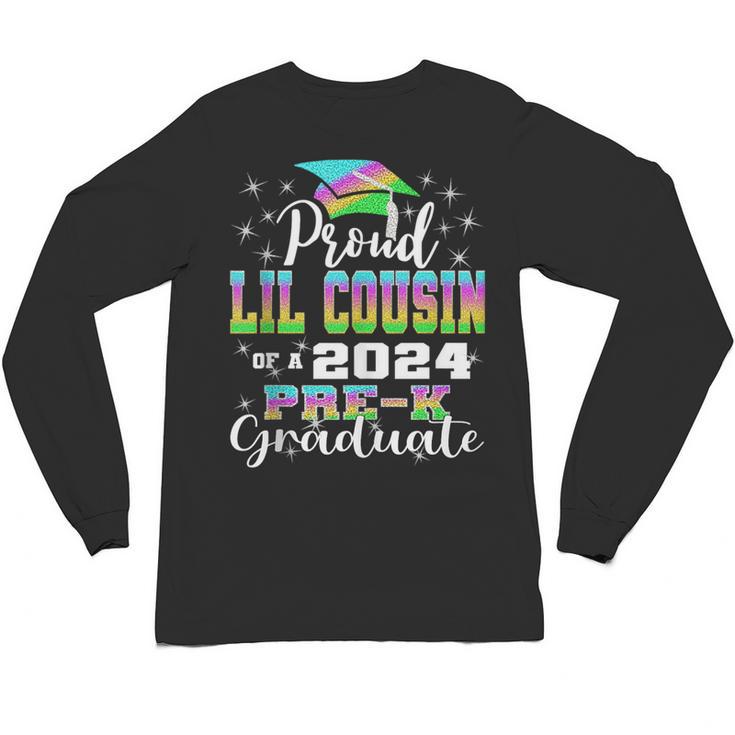Proud Little Cousin Of PreK School Graduate 2024 Graduation Unisex Long Sleeve T-Shirt