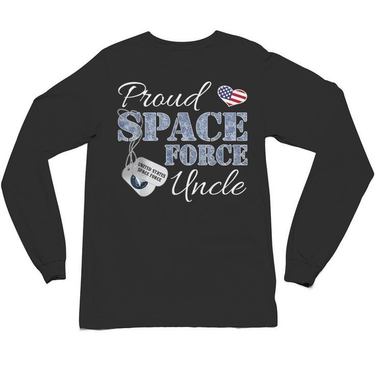 Proud Space Force Uncle Space Force Graduation Tee Unisex Long Sleeve T-Shirt