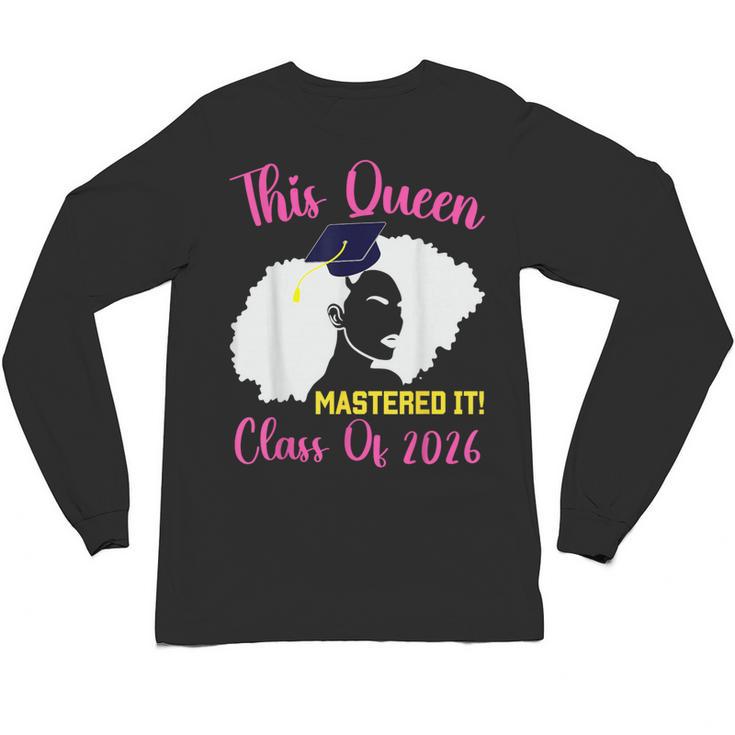 This Queen Mastered It Masters Graduation Class Of 2026 Unisex Long Sleeve T-Shirt