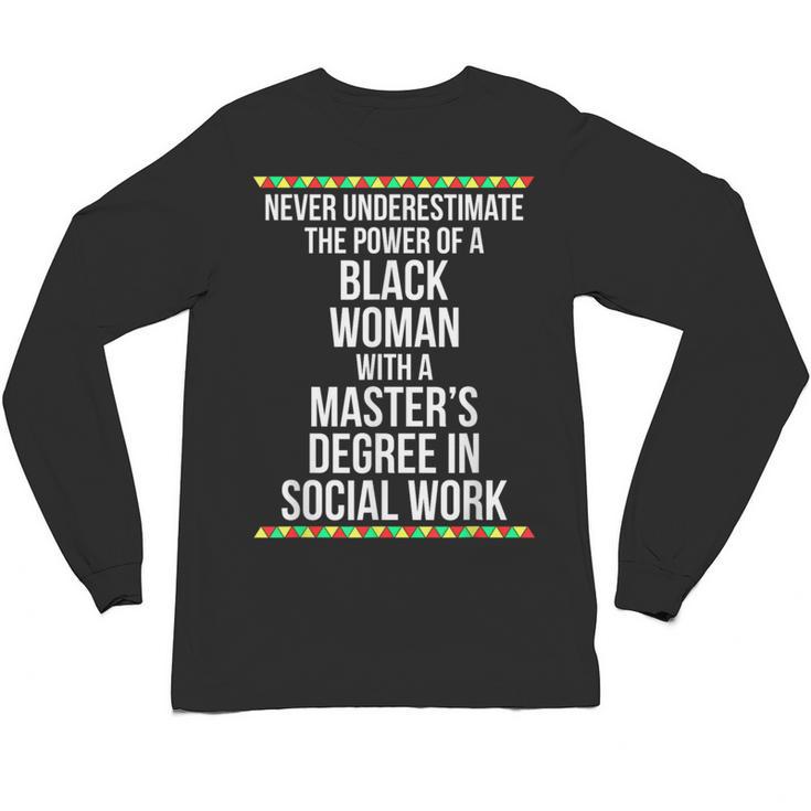 Queen MSW Social Work Masters Graduation Unisex Long Sleeve T-Shirt