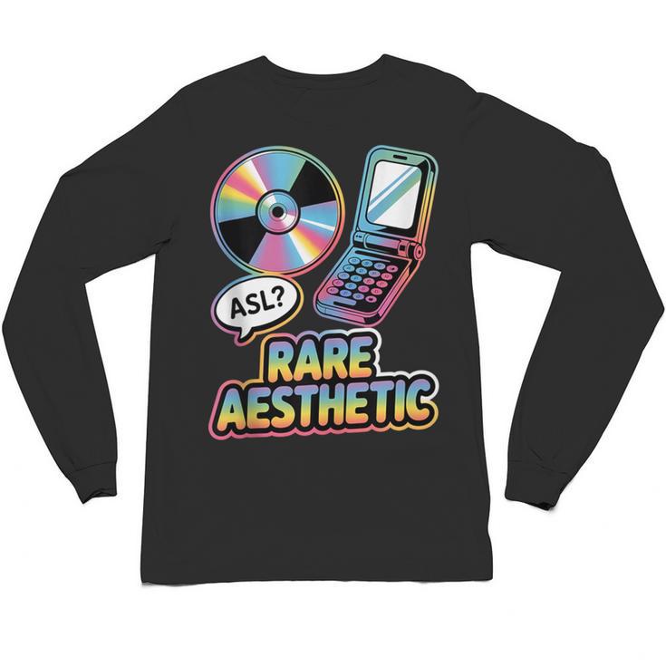 Rare Aesthetic Retro Nostalgia Y2K Vibes Unisex Long Sleeve T-Shirt