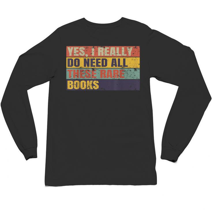 Rare Book Collector Antiquarian Antique Books Collecting Unisex Long Sleeve T-Shirt