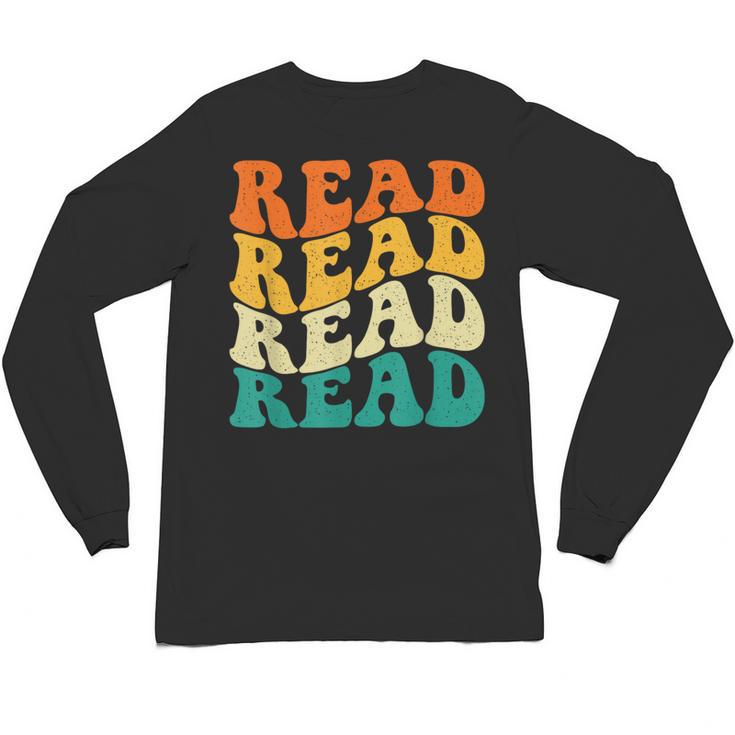 Read Read Read Read Book Lover Reading Bookworm Reader Unisex Long Sleeve T-Shirt